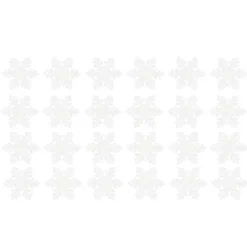 Streudeko, Schneeflocken, Ø 4cm, 2mm stark, weiß mit irisierendem Glitzer, 24 Stück