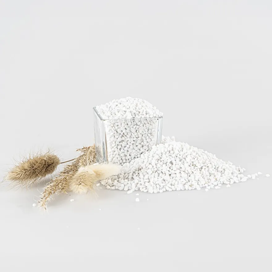 Streu-Granulat, Marmor, Steingröße: 2mm bis 4mm, weiß, 700g