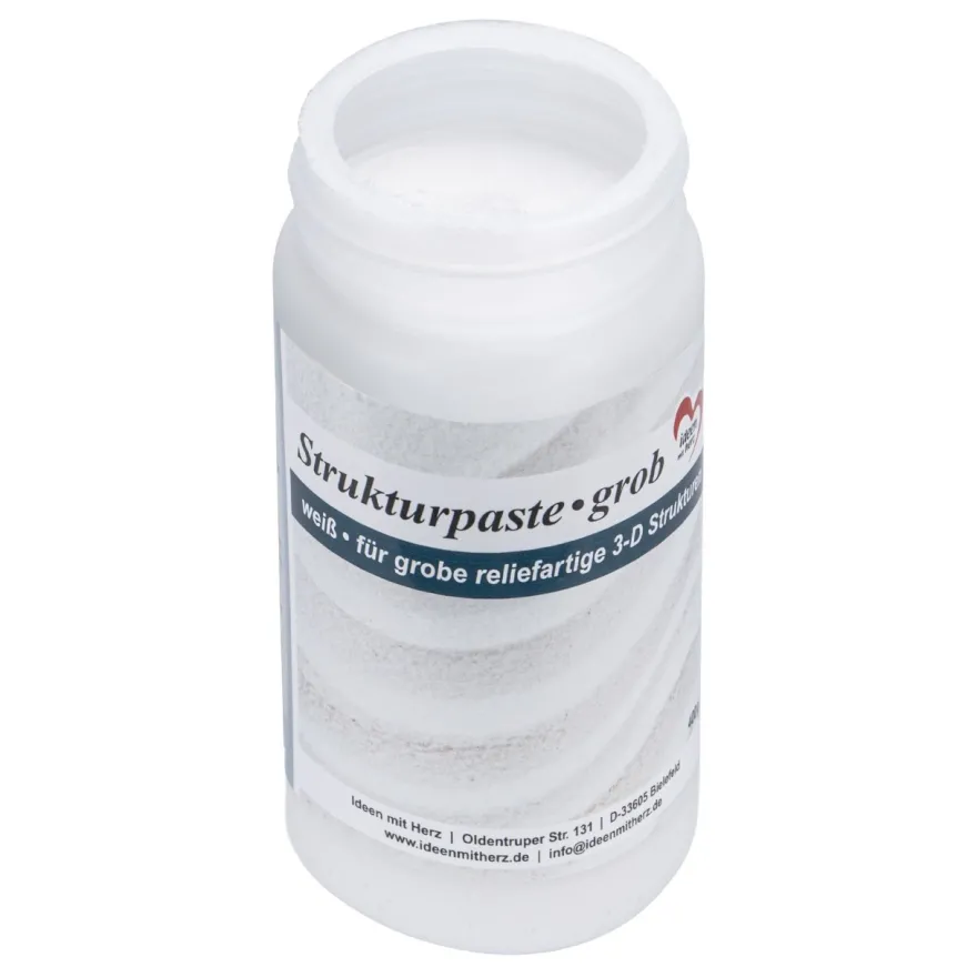 Strukturpaste grob, weiß, 400g
