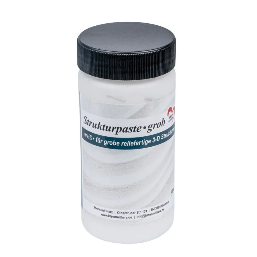 Strukturpaste grob, weiß, 400g