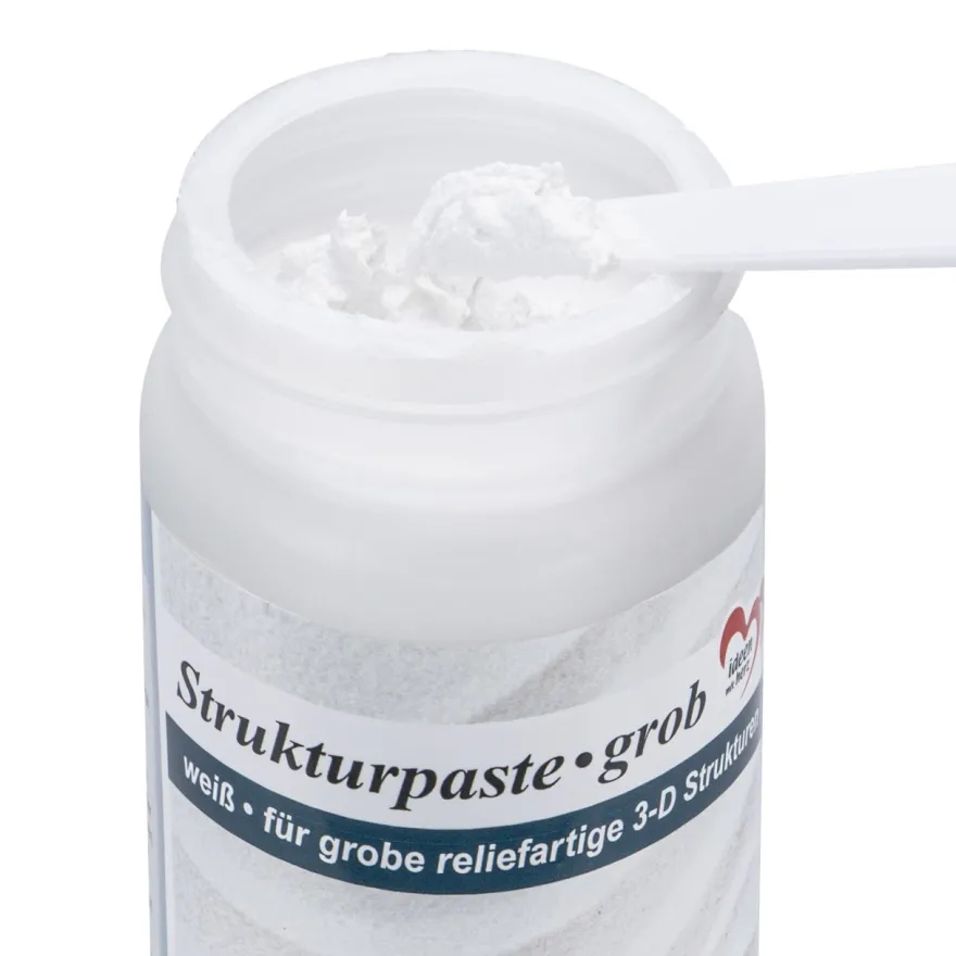 Strukturpaste grob, weiß, 400g