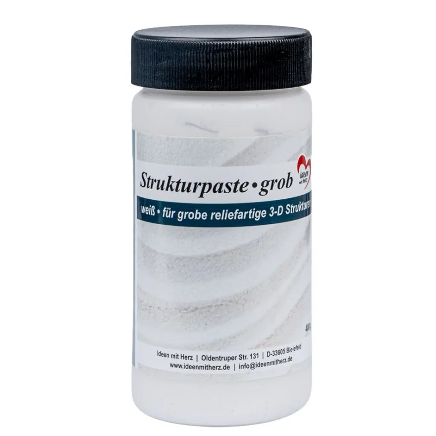 Strukturpaste grob, weiß, 400g