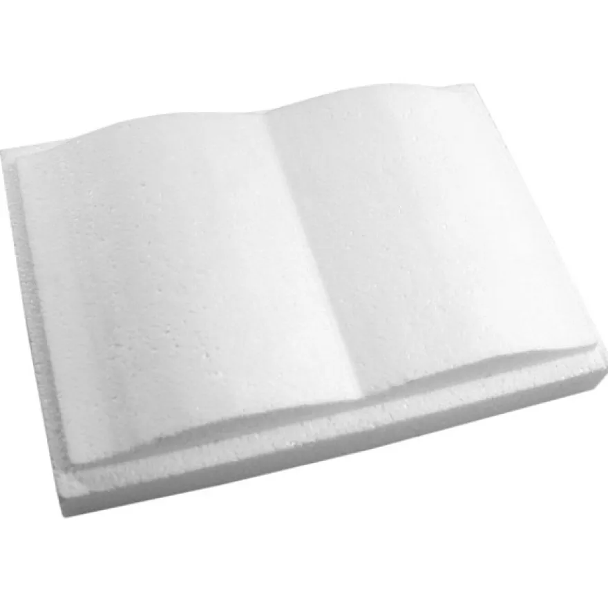 Styropor-Buch mit Steckfuß, 2-teilig, 13,5 x 19,5 x 3,5cm