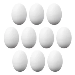 Styropor-Eier, 4,5cm hoch, Ø 3cm, 10 Stück