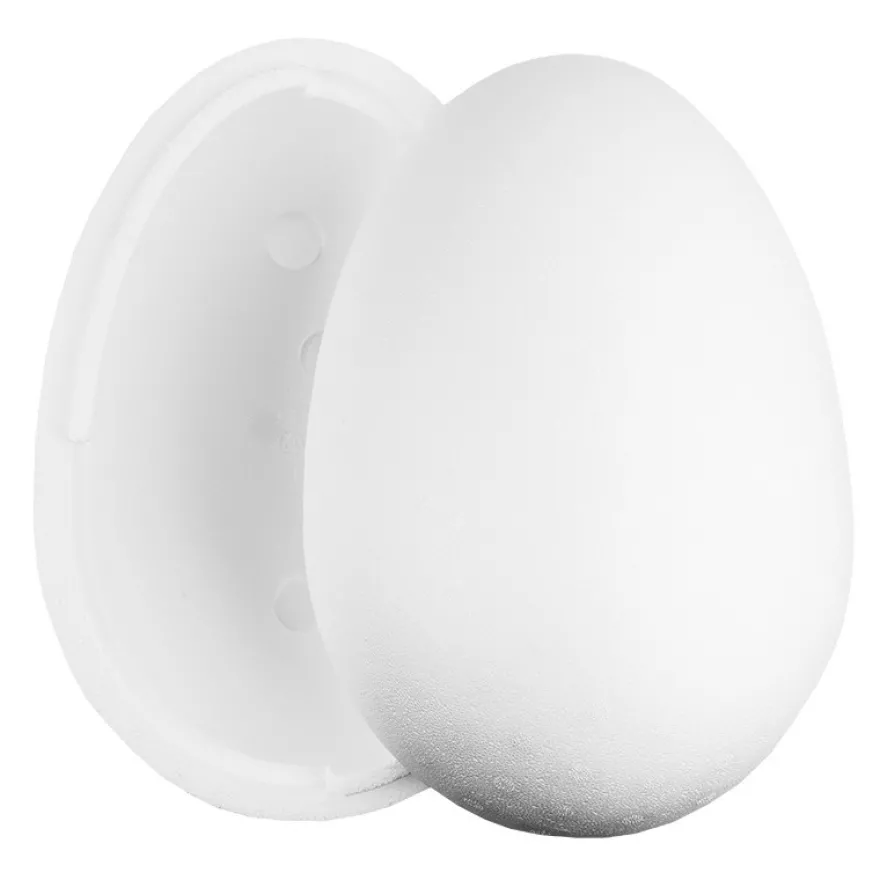 Styropor-Eier, 2-teilig, Ø 21cm, 30cm hoch, 2 Stück