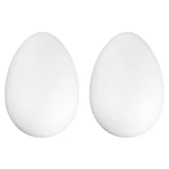 Styropor-Eier, 2-teilig, 16 cm hoch, Ø 11 cm, 2 Stück