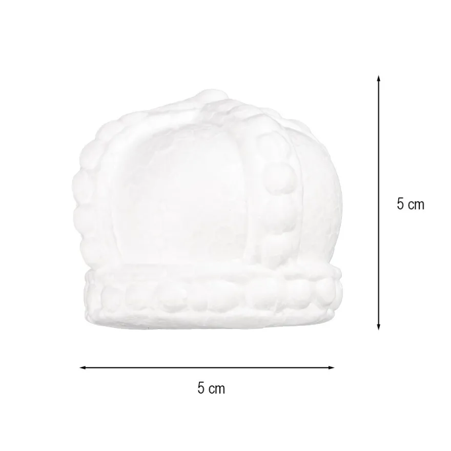 Styropor-Kronen, 50mm x 50mm, 10 Stück