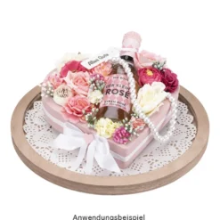 Styropor-Torte, 3 Styropor-Podeste in Herzform