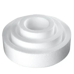 Styropor-Torte, 3 Styropor-Podeste, Ø20 cm, Ø15 cm, Ø10 cm