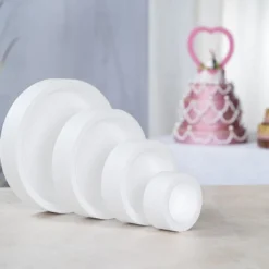 Styropor-Torte, 4 Styropor-Podeste, Ø25 cm, Ø20 cm, Ø15 cm, Ø10 cm
