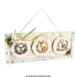 Tabletts, Holz, rechteckig, 43cm x 18cm x 1cm, natur, 2 Stück