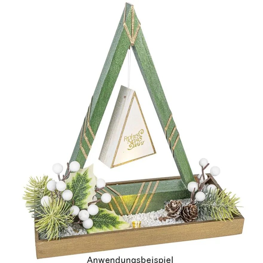 Tabletts, Holz, rechteckig, ohne Griff, verschiedene Größen, natur, 3 Stück