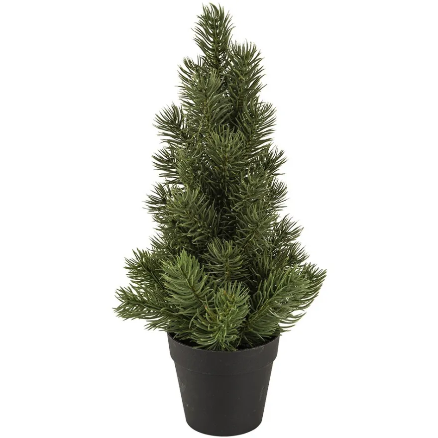 Tannenbaum im Topf, 33cm hoch, 21cm breit, Topf: Ø 9cm, 8,5cm breit