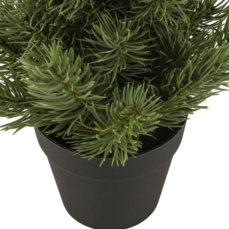 Tannenbaum im Topf, 33cm hoch, 21cm breit, Topf: Ø 9cm, 8,5cm breit