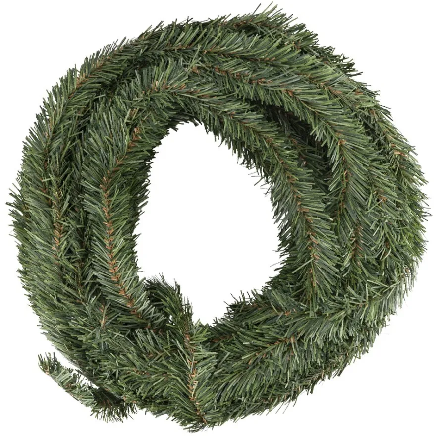 Tannen-Girlande, Duo-Color, Design 1, 30m lang, Ø 4cm, grün/dunkelgrün