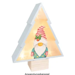 Tannen, Holzrahmen, zum Aufstellen, verschiedene Größen, 2 Stück