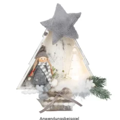 Tannen, Holzrahmen, zum Aufstellen, verschiedene Größen, 2 Stück