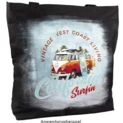 Tasche Meike, 40cm x 41cm, Polyester, schwarz
