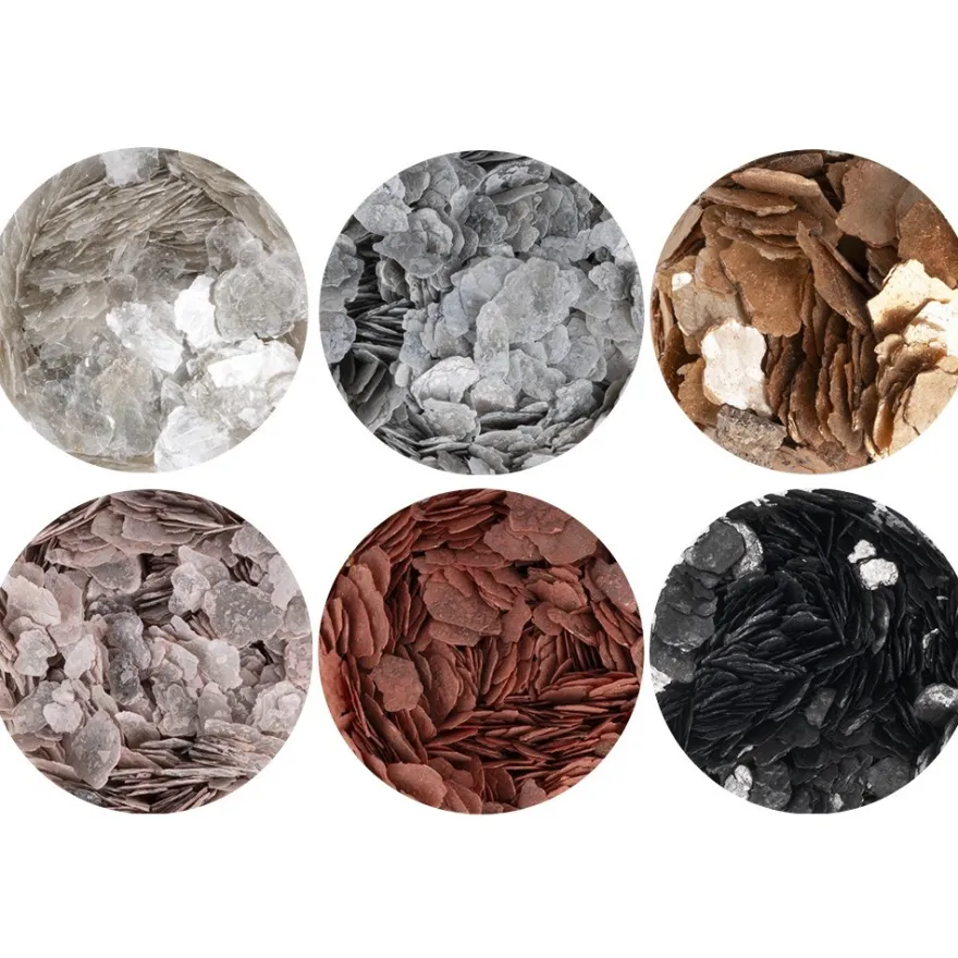 Terrazzo-Flocken, Farbsortierung 2, 1mm-2mm, 10g/6g, verschiedene Farben, 6 Stück