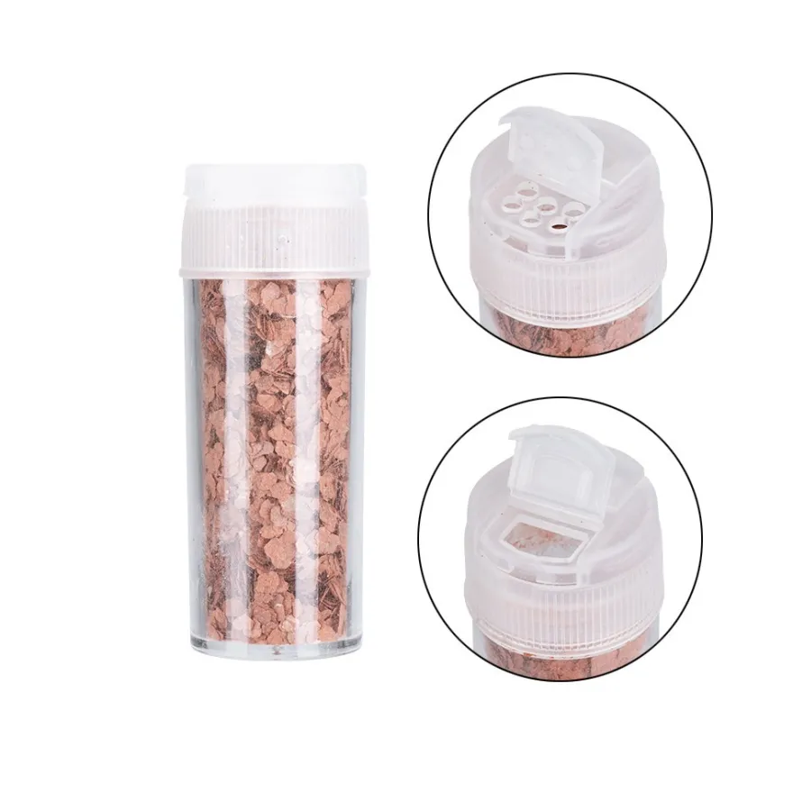 Terrazzo-Flocken, Farbsortierung 2, 1mm-2mm, 10g/6g, verschiedene Farben, 6 Stück