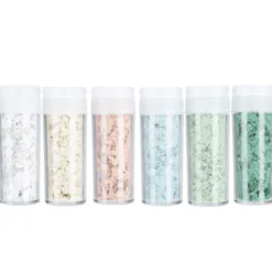 Terrazzo-Flocken, Farbsortierung 1, 1mm-3mm, 10g je Dose, verschiedene Farben, 6 Stück