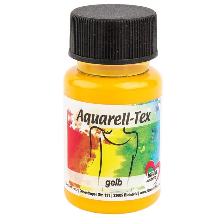 Textilfarbe, Aquarell-Tex, 50ml, gelb