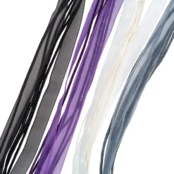 Textil-Ketten mit goldfarbenem Verschluss, 5er Set