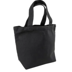 Textil-Tasche, 30cm x 20,5cm x 11cm, mit kurzen Tragehenkeln, schwarz