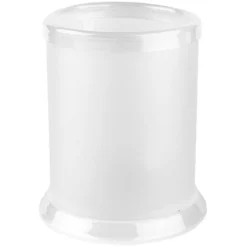 Tisch-Laternen, Ø 7,9cm, 10,3cm hoch, transparent/weiß, 5 Stück
