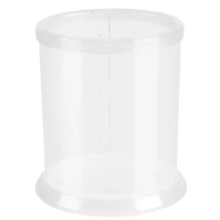 Tisch-Laternen, oval, Laterne & Fuß: 10,5cm x 7,6cm, 12cm hoch, glasklar, 5 Stück