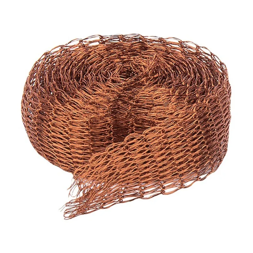 Titan-Mesh Collier-Band, 1 cm x 1 m, braun