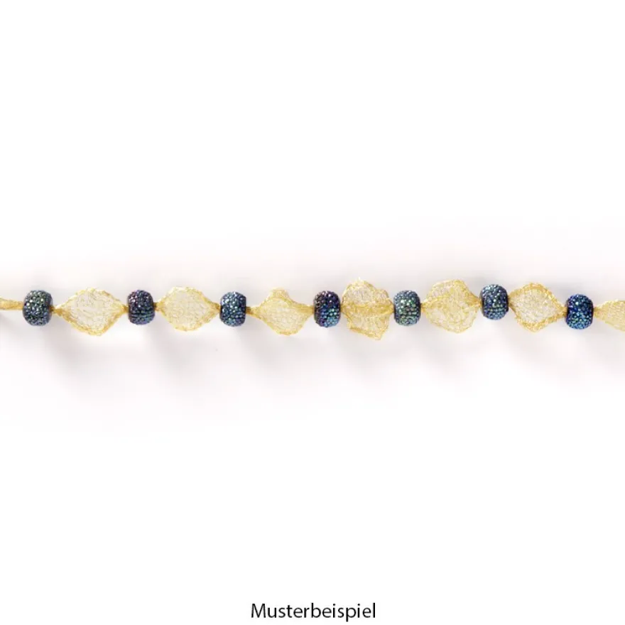 Titan-Mesh Collier-Band, 1cm x 1m, gold
