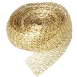 Titan-Mesh Collier-Band, 1cm x 1m, gold