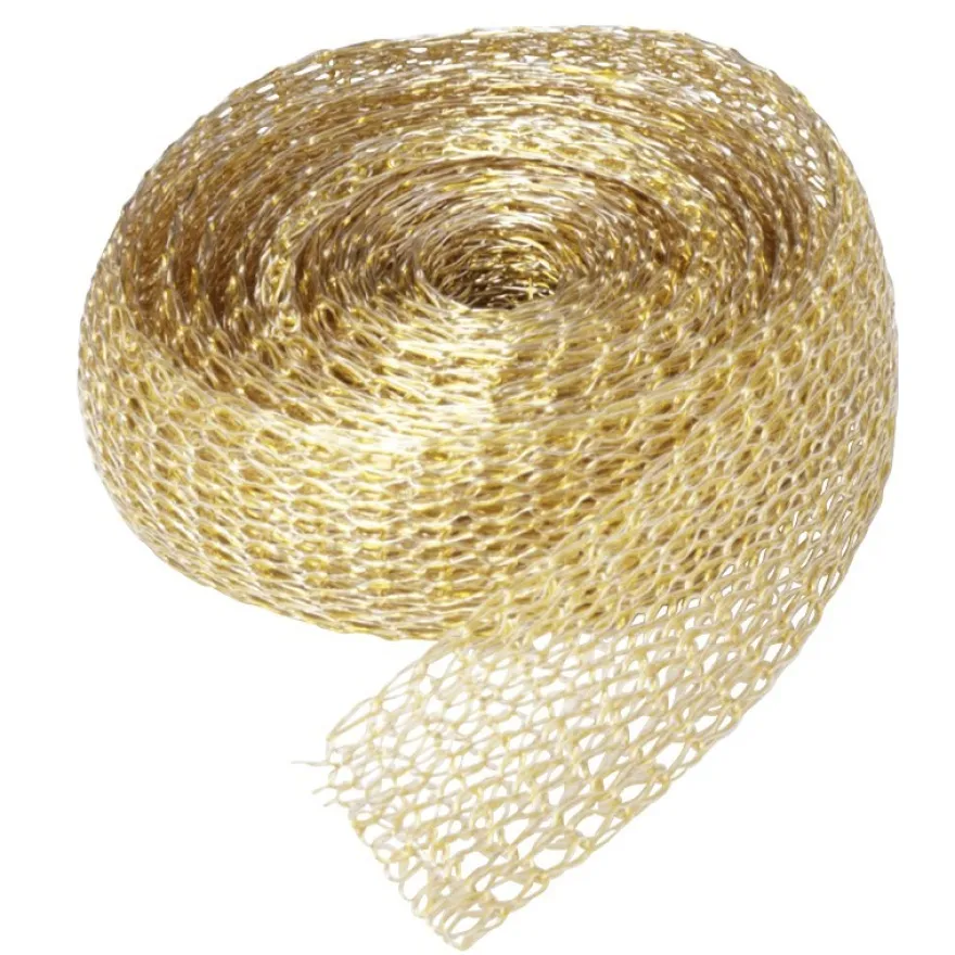 Titan-Mesh Collier-Band, 1cm x 1m, gold
