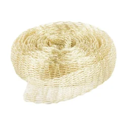 Titan-Mesh Collier-Band, 1cm x 1m, hellgold