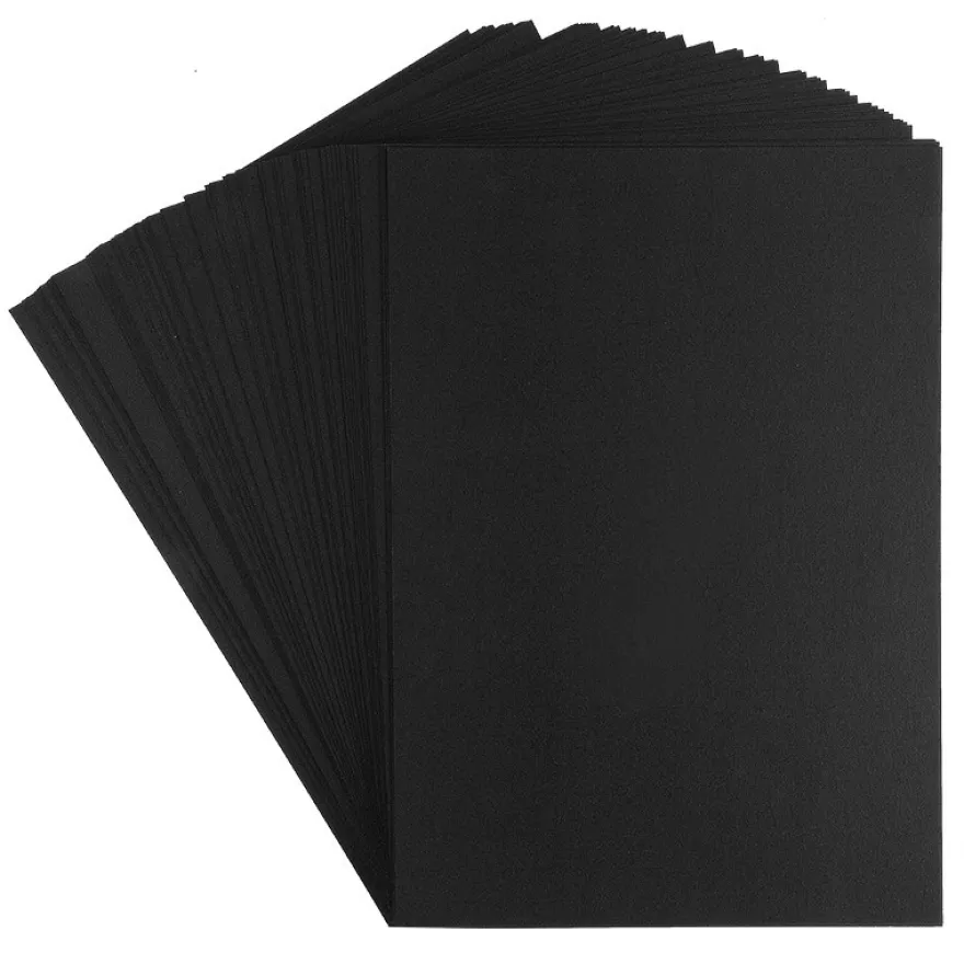 Tonkarton, DIN A4, 220g/m², schwarz, 100 Bogen