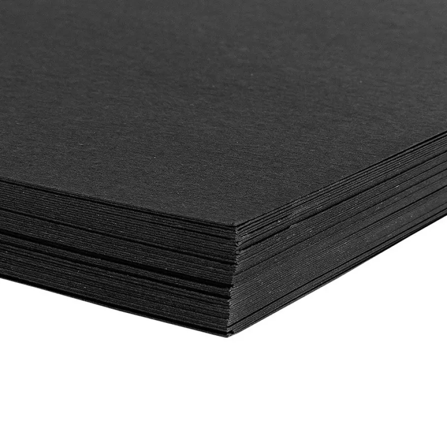 Tonkarton, DIN A4, 300g/m², schwarz, 50 Bogen