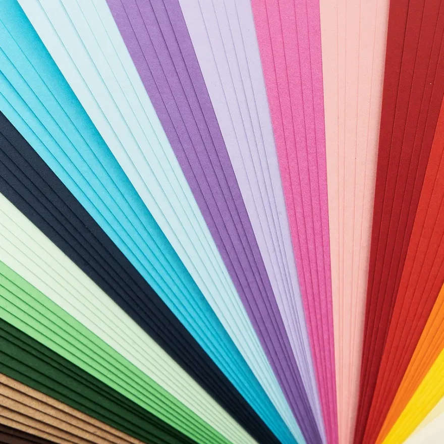 Tonkarton, DIN A4, 220g/m², 20 verschiedene Farben, 100 Bogen