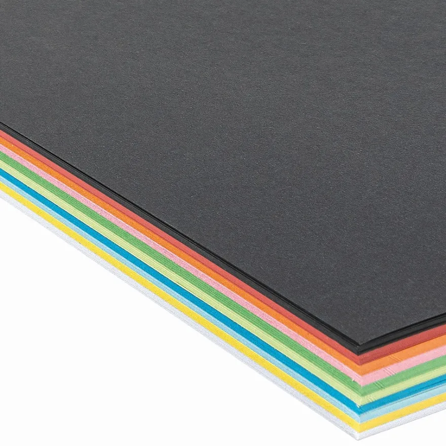 Tonpapier, DIN A4, 150 g/m², 10 verschiedene Farben, 100 Bogen