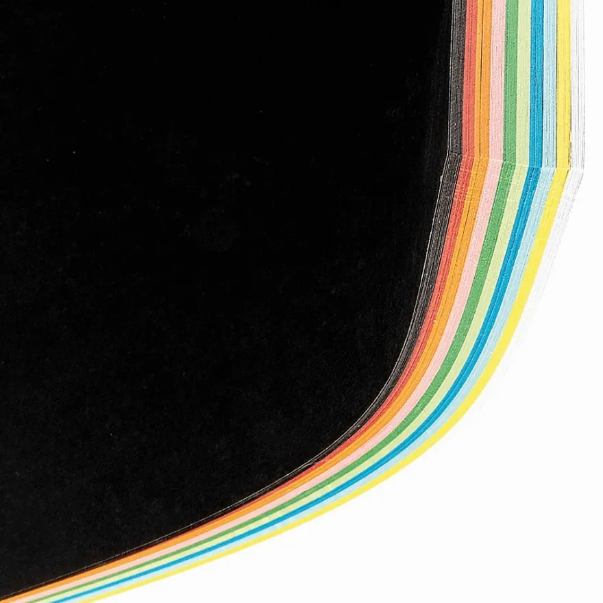 Tonpapier, DIN A4, 150 g/m², 10 verschiedene Farben, 100 Bogen