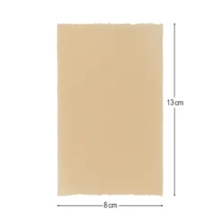 Transparentpapier-Aufleger, mit Büttenrand, 8cm x 13cm, 100g/m², gold, 20 Blatt