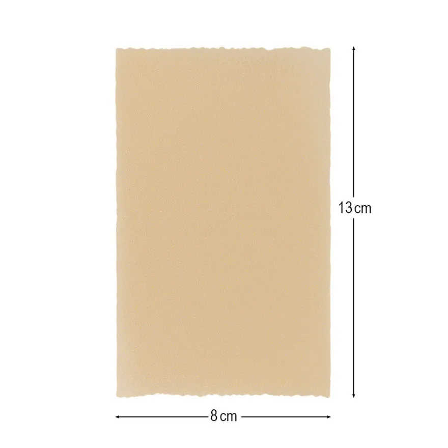 Transparentpapier-Aufleger, mit Büttenrand, 8cm x 13cm, 100g/m², gold, 20 Blatt