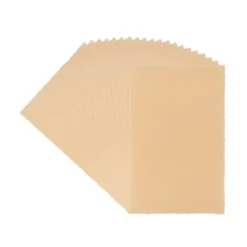 Transparentpapier-Aufleger, mit Büttenrand, 8cm x 13cm, 100g/m², gold, 20 Blatt
