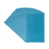 Transparentpapier-Aufleger, mit Büttenrand, 8cm x 13cm, 130g/m², blau, 20 Blatt