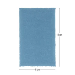 Transparentpapier-Aufleger, mit Büttenrand, 8cm x 13cm, 130g/m², blau, 20 Blatt