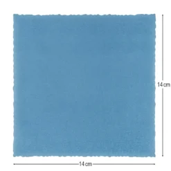 Transparentpapier-Aufleger, mit Büttenrand, 14cm x 14cm, 130g/m², blau, 20 Blatt