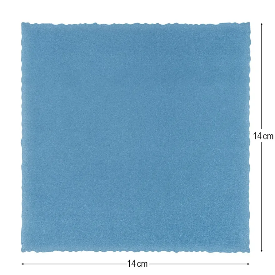 Transparentpapier-Aufleger, mit Büttenrand, 14cm x 14cm, 130g/m², blau, 20 Blatt
