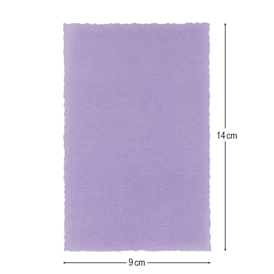 Transparentpapier-Aufleger, mit Büttenrand, 9cm x 14cm, 130g/m², violett, 20 Blatt