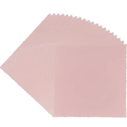 Transparentpapier-Aufleger, mit Büttenrand, 14cm x 14cm, 130g/m², altrosa, 20 Blatt