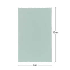 Transparentpapier-Aufleger, mit Büttenrand, 8cm x 13cm, 130g/m², mint, 20 Blatt